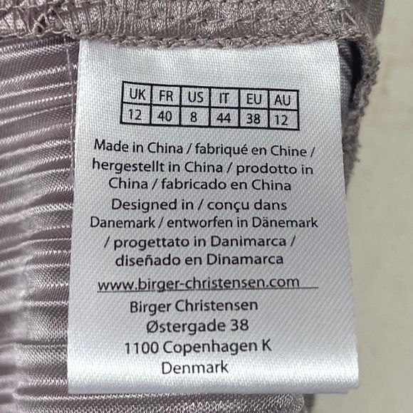 NWT ROTATE by Birger Christensen Raindrops Number 7 Pleat Midi Dress sz 8 - Picture 8 of 11